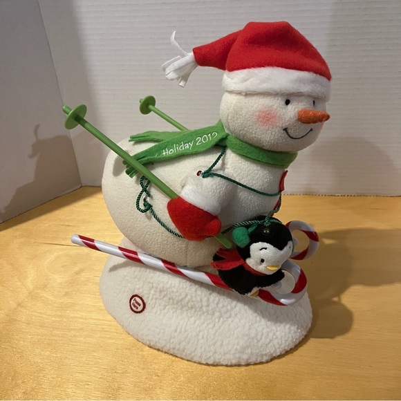 Hallmark Other - Hallmark Christmas 2012 Singing Snowman Jingle Bells Skiing Animated
